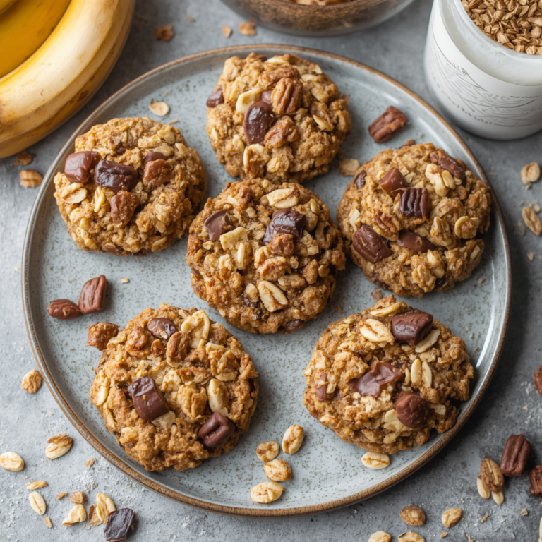 cookies de aveia e banana